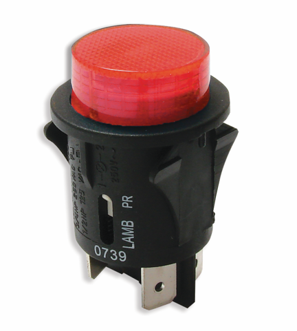 PR1 Series Illuminated, Power Pushbutton Switch with PVC Cap